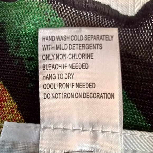 Serengeti Colorful Long Ruffle Tunic with Neck Sparkles Size S - Picture 11 of 11